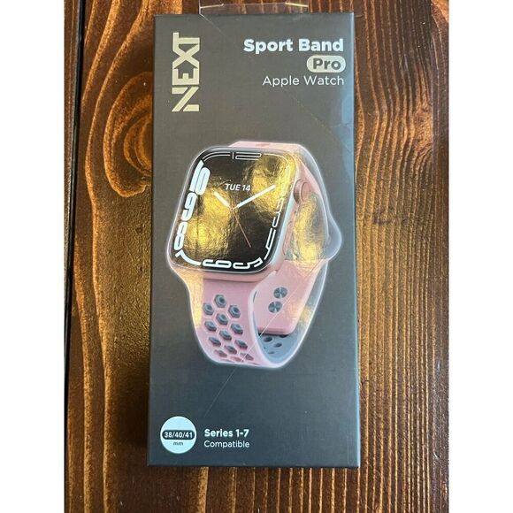 NEXT - Sport Band DUO Watch Strap for Apple Watch® 38, 40, 41 mm, Pink NIOP - Picture 1 of 3